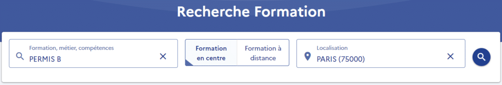 recherche formation CPF